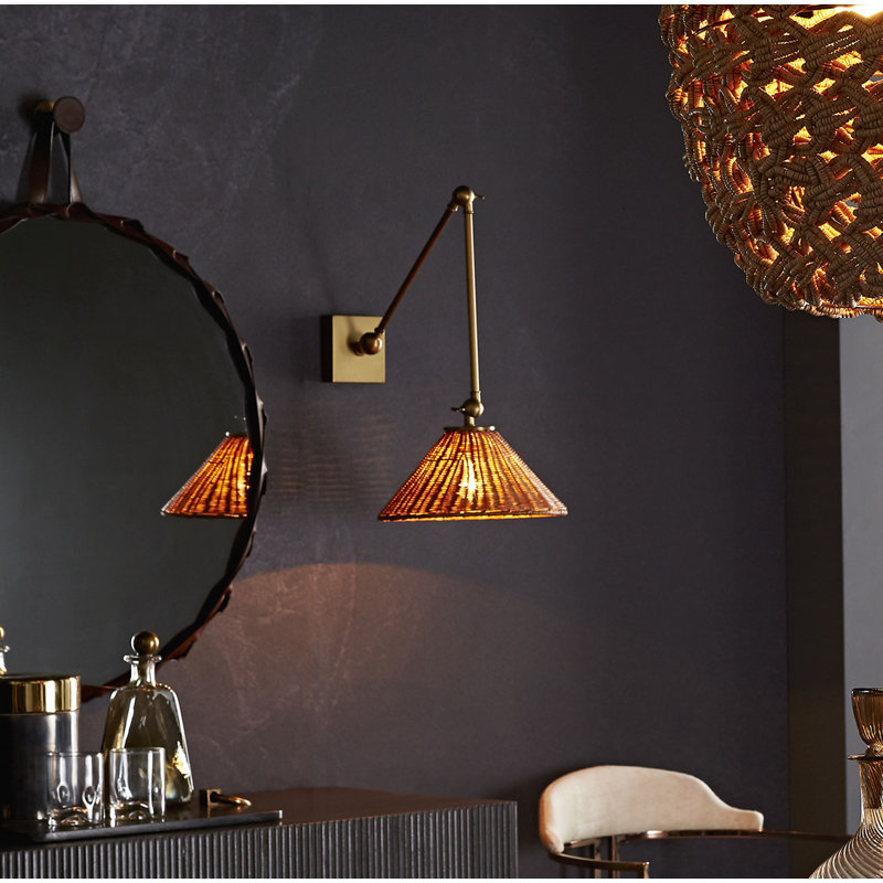 Padma 1 - Light Dimmable Brown Swing Arm