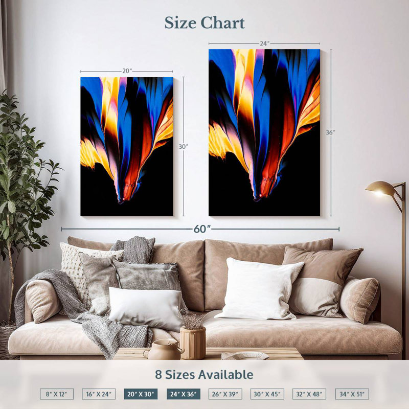 Avery Abstract Paint II, 36" H x 24" W