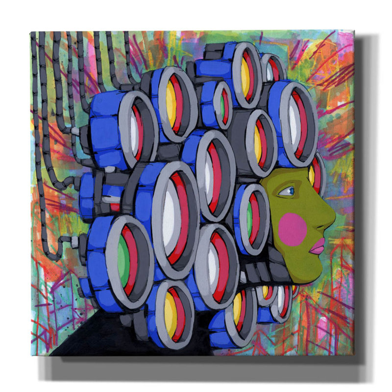Sur toile, H 18 po x l 18 po x P 0,75 po