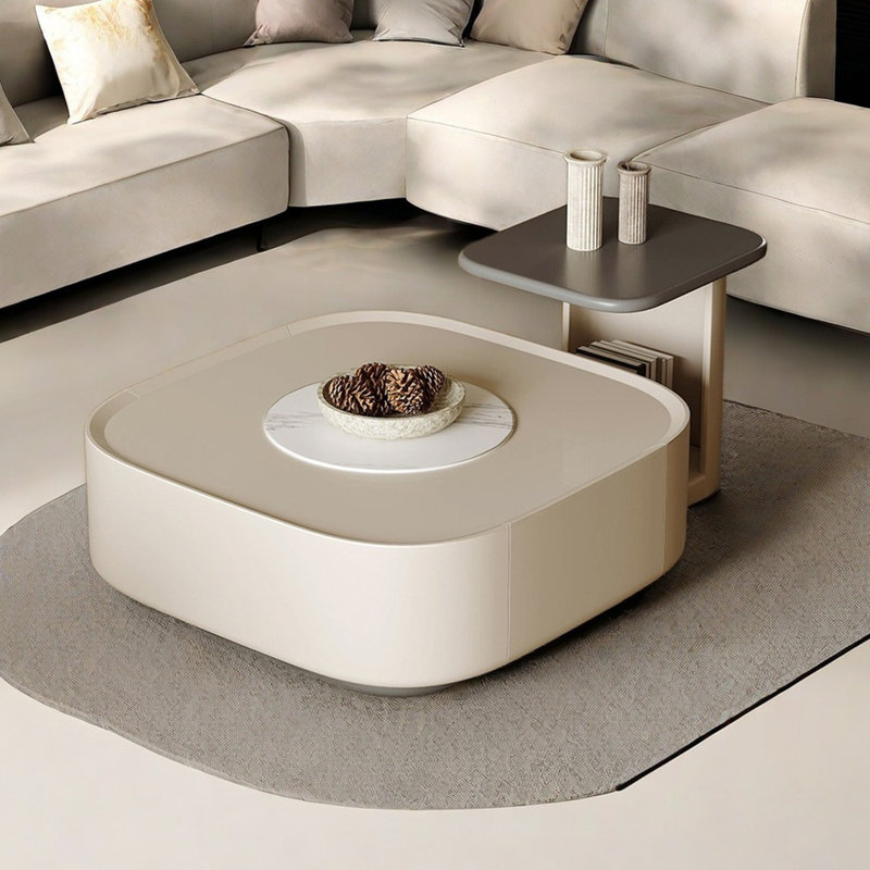 Table basse Slab avec laque piano