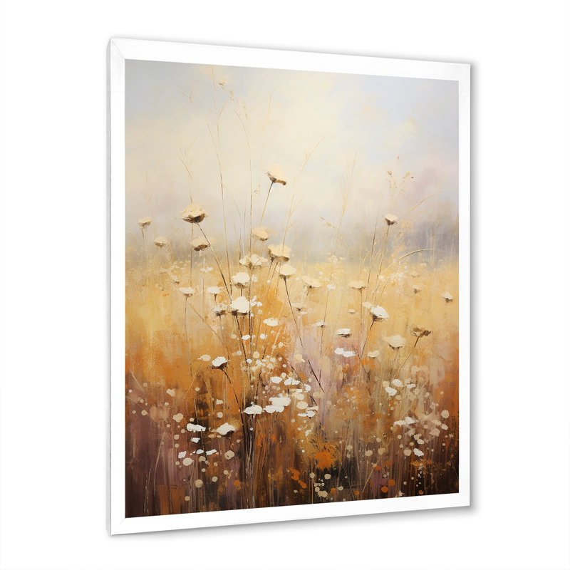«Meadow Of Dreams II» sur toile, Cadre simple blanc, H 32 po x l 16 po x P 1 po