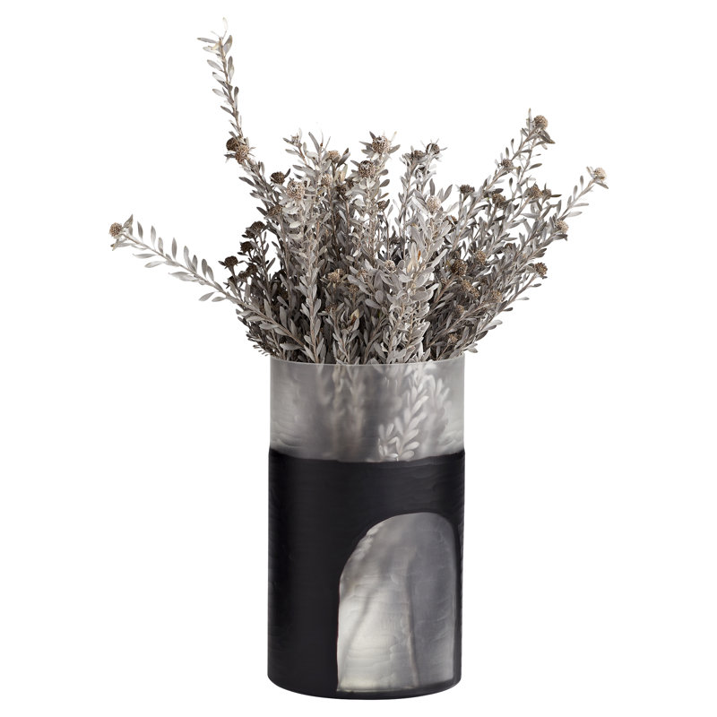 Ominous Frost Glass Table Vase