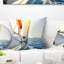 Voilier naviguant dans la mer bleue - Oreiller imprimé Sea & Shore-29961484-29963141