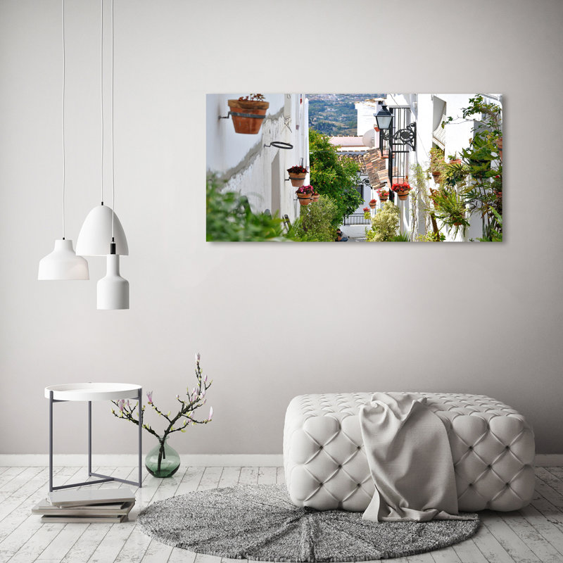 A Charming Street - Wrapped Canvas Print