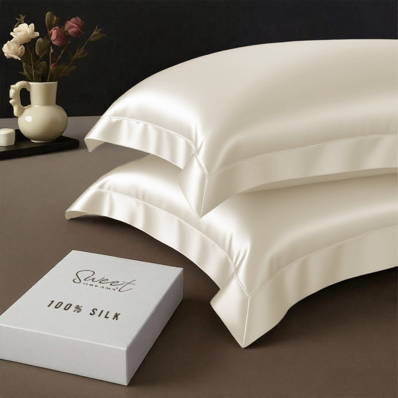 Sweet Dreams Machine Woven Oxford Pillowcase, Ivory