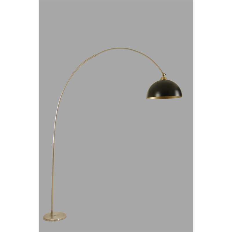 Britton 220cm Arched Floor Lamp, Chrome