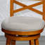 Tabouret pivotant à hauteur de comptoir en tissu beige de 24 po au design charmant et naturel-1572919608-1572919614