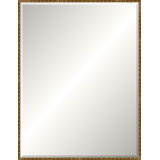 Antique Gold Wave Beveled Signature Mirror