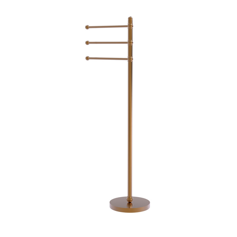Gober Freestanding Towel Stand, Brushed Bronze