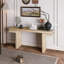 Console très large en placage de bois véritable de 66 po, canapé minimaliste derrière le canapé pour le vestibule, le couloir, le salon, le bureau à domicile, chêne vieilli-1526780904