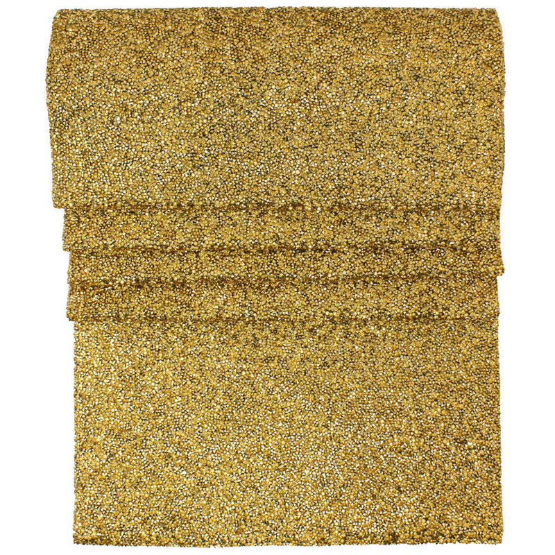 Luminous Table Runner, 36" x 13", Gold