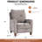 30" Wide Modern and Overstuffed Soft PushBack Recliner-548613145
