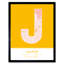 Jaipur India City Map - Single Picture Frame Typography