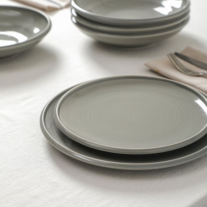 Service de vaisselle Earth & Clay Harmony, Gris, 24