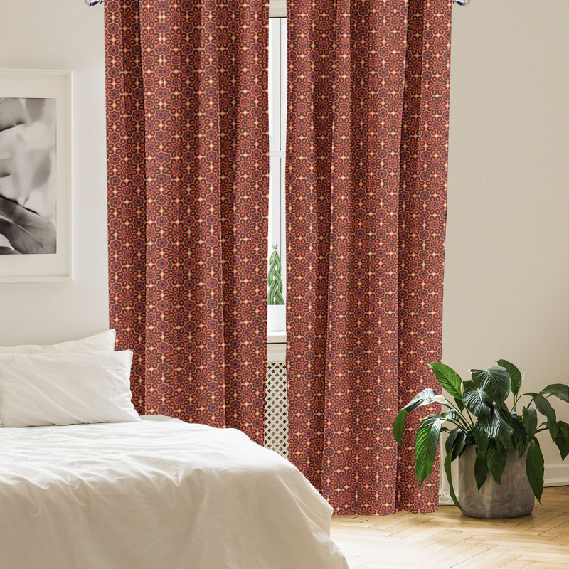 Rideaux 4 panneaux East Urban Home Vintage, L 56 po x L 63 po