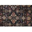 One-of-a-Kind Oriental Hand-Knotted Wool Black/Blue/Ivory/Red Area Rug