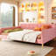 Lit de jour rembourré grand format, design élégant pour toute maison, invités confortables, lit de jour en bois massif avec sièges moelleux