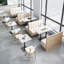 Banc rembourré en similicuir Nordic Simple