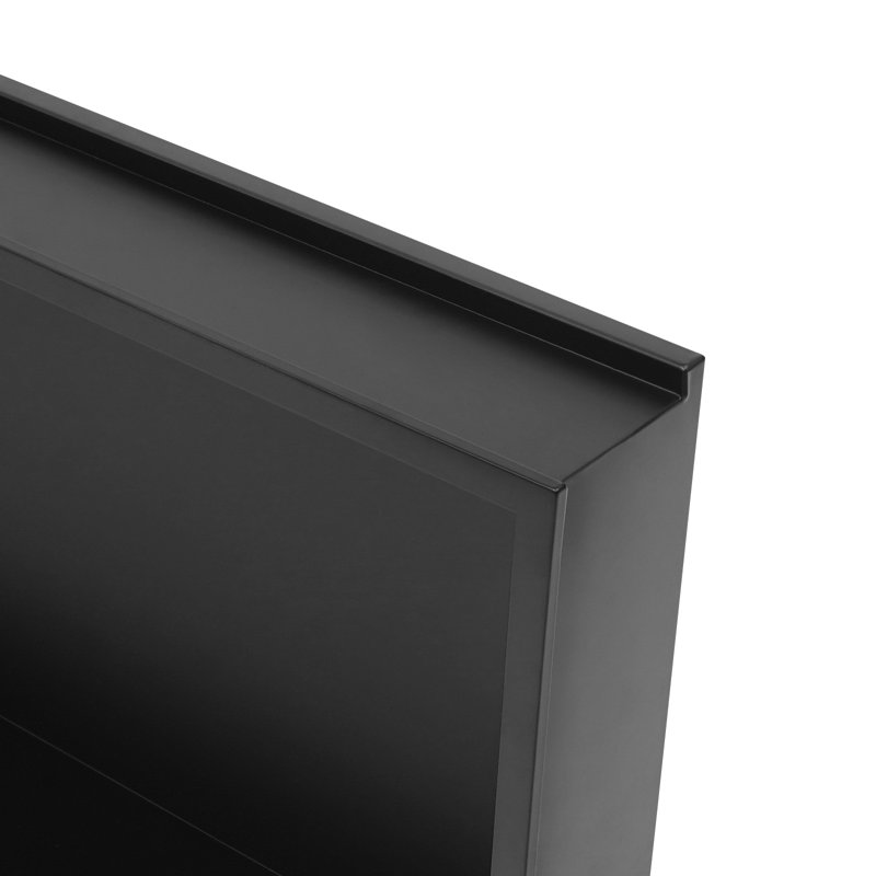 24X12x3.9” LED Shower Niche With Lighting, Black