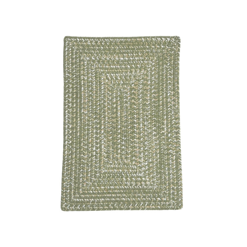 Tapis rectangulaire en laine / polypropylène tissé à la machine Rectangle, Rectangle de 5 pi x 8 pi