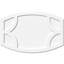 Médaillon de plafond contemporain en PVC de qualité architecturale Kailey l 24 po x H 16 po x P 2 po x P 13 po x P 1 po-36079198-137837514-137837603