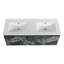 Base de meuble-lavabo double mural 47,6 po seulement