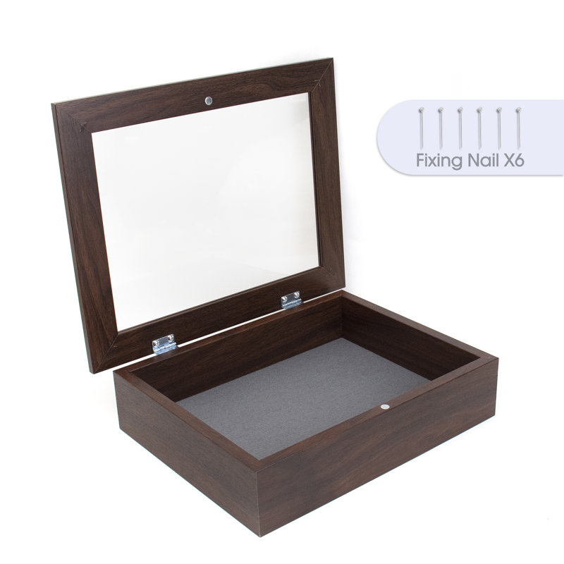 Heyburn Matte Shadow Box Picture Frame, Brown