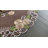 Roxbury Embroidered Gold Daisy on Brown Table Topper (33" Round)