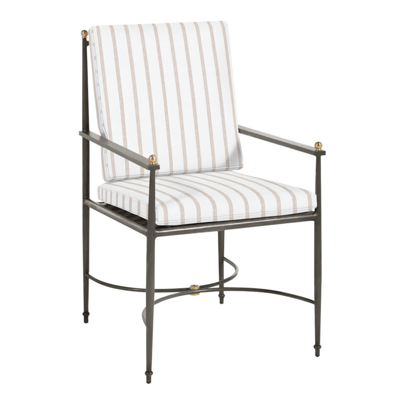 Roma Patio Chair with Cushions, Welt, Perigold Mixi Linen
