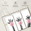 Trois girafes Three Bubble Gum 3 pièces-92829713