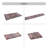 2'6''x10' Runner, Washable Rug, Low-Pile, Non-Slip, Non-Shedding, Foldable, Kid & Pet Friendly - Area Rugs for living room, bedroom, kitchen rug (Burgundy, 2'6''x10')