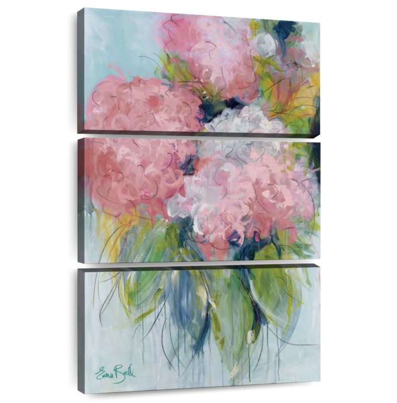 Avery Pink Hydrangeas I, 50" H x 32" W