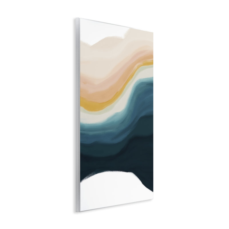"Peach Swirl", impression sur plaque par JJ Design House, LLC., H 19 po x l 13 po