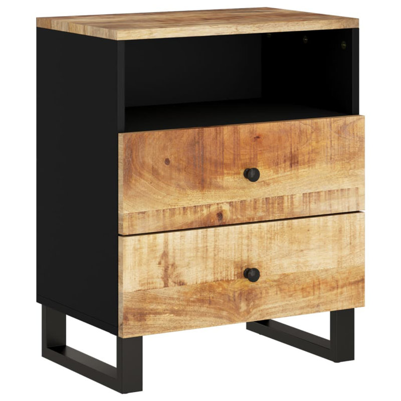 Nikos 50cm W Metal Bedside Table