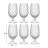 Clothilda Glass Hobnail Stemmed Drinking Glass, Clear
