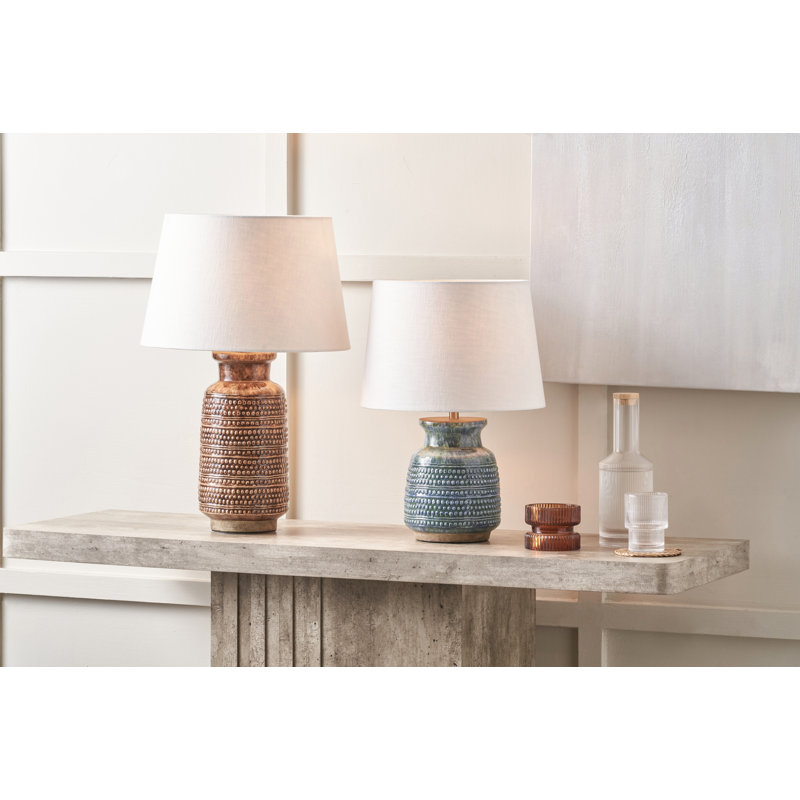 Ceramic Lamp Base Lamp, Blue