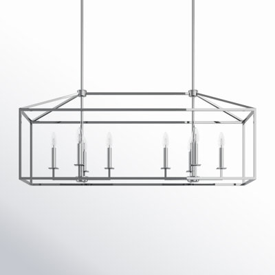 Ellis 8 - Light Dimmable Kitchen Island Square / Rectangle Chandelier