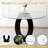 47.2'' Modern Luxury Clear Glass Round Dining Table for 4-6, Modern Kitchen Table with Tempered Glass Top & Stainless Steel Legs, Circle Dining Table for Home, Living Room, Apartment-2049904758-2074553611