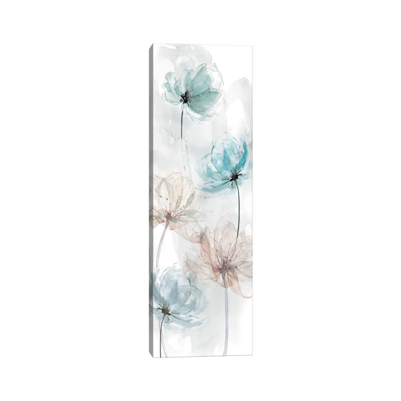 Transparent Rain I by Carol Robinson - Panoramic Print on Canvas, Wrapped Canvas, 30.48 cm H x 91.44 cm W x 1.91 cm D
