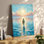 Jésus marchant sur l'eau, art mural sur toile, récits de la Bible chrétienne, images d'art moderne, affiche pour salon
