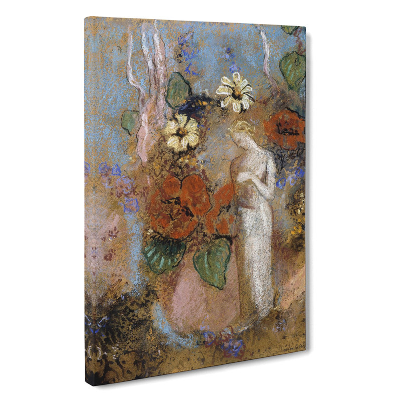 Pandora Vol.3 by Odilon Redon - Wrapped Canvas, 50cm H x 35cm W x 3cm D