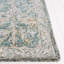 Tapis oriental en laine / coton touffeté à la main en bleu sarcelle / vert-1595926169
