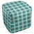 Aqua/Orange/White Polyester Blend