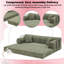 Canapé-lit convertible 4-en-1 avec matelas pliant et cadre fixe multifonctionnel-1231964683