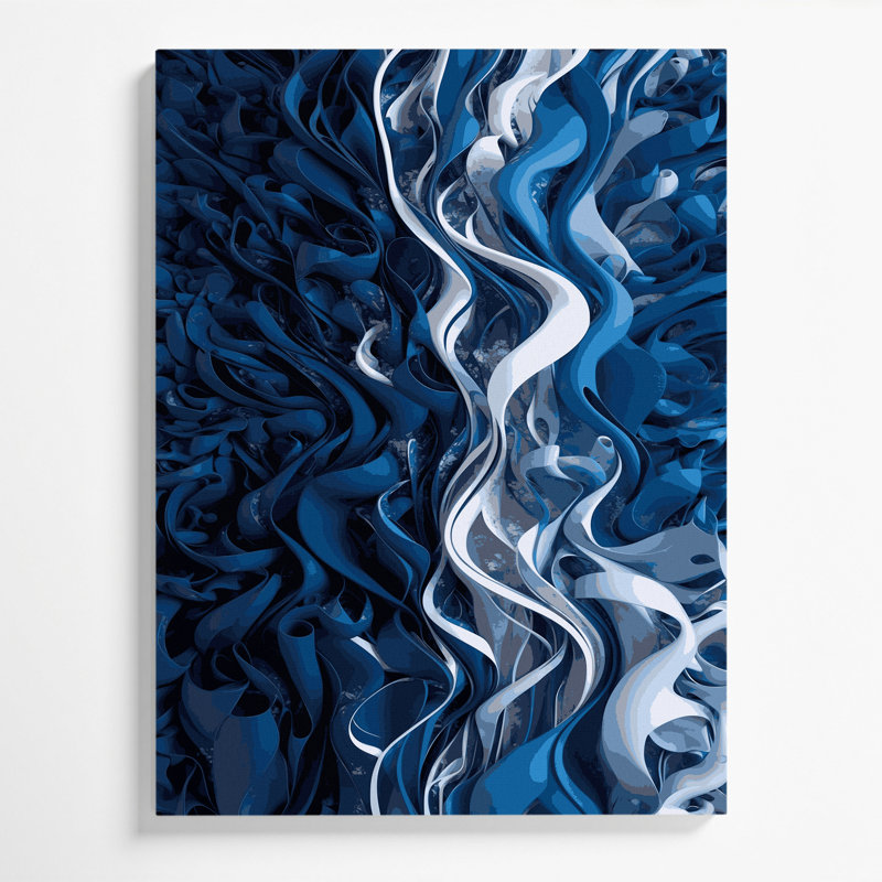 Art numérique sur toile, "Abstraction numérique" 51, H 11 po x l 14 po
