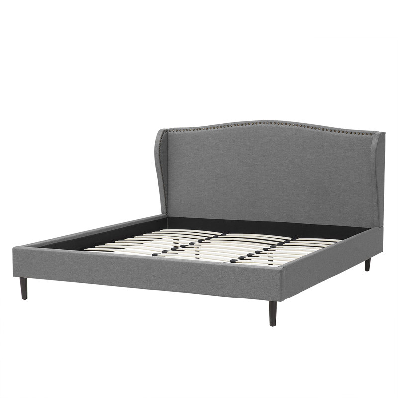 Colmar Upholstered Bed, Grey/Brown/Blue, Super King (6')