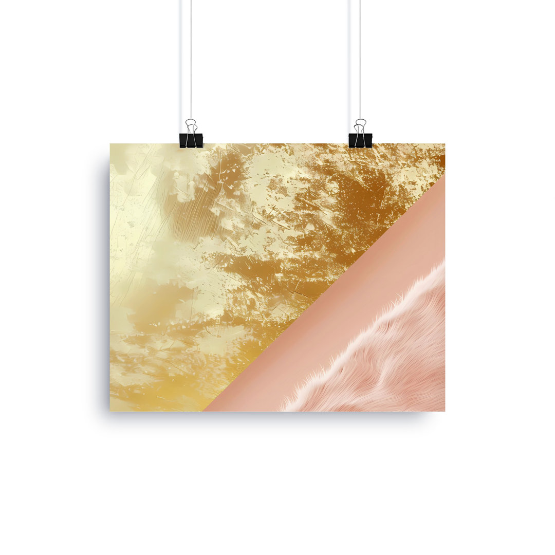 Abstract Wall Art, Metallic Gold Purple Canvas, Flowing Fabric Print, Modern Home Decor, Wrapped Canvas Art, Horizontal Vertical Art