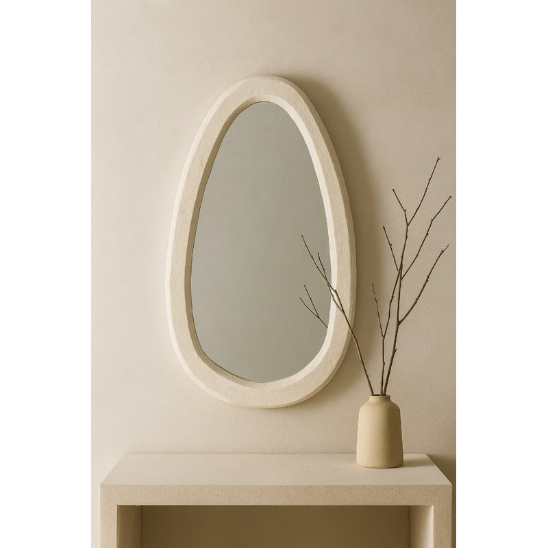 Paper Mache Round Mirror