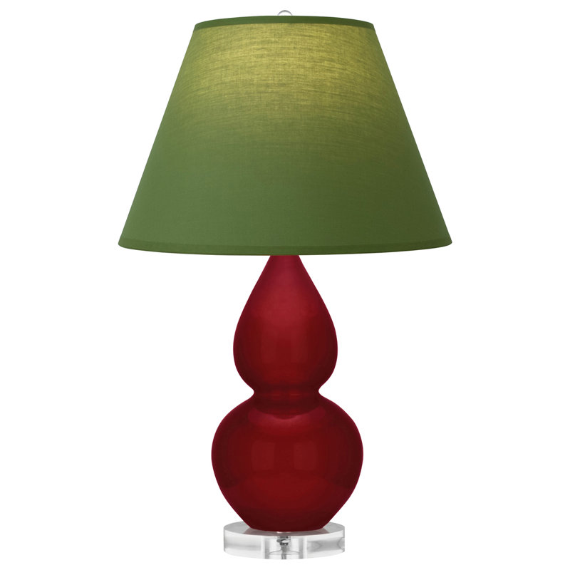 Petite lampe d'appoint à double gourde, Thé vert / taupe, Sangria