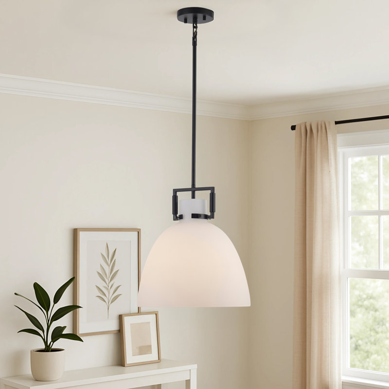 Luminaire suspendu 1 lumière Miami, Noir